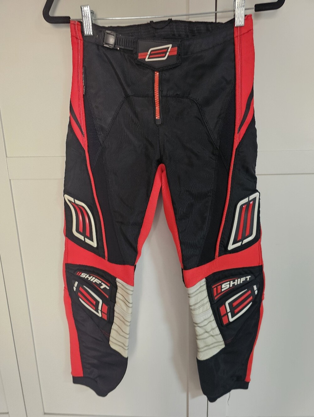 SHIFT Motocross Pants Size 28 Red Black MX Dirt Bike Racing Riding Gear Youth?
